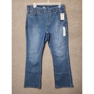 Levi Strauss Totally Shaping Pull-on Bootcut Jeans Womens 18 Blue Stretch NEW